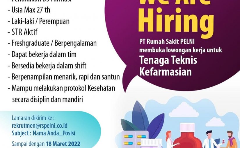 Lowongan Kerja PT Rumah Sakit PELNI Tahun 2022